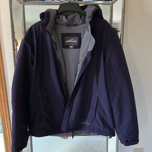 Eddie Bauer lined, hooded jacket